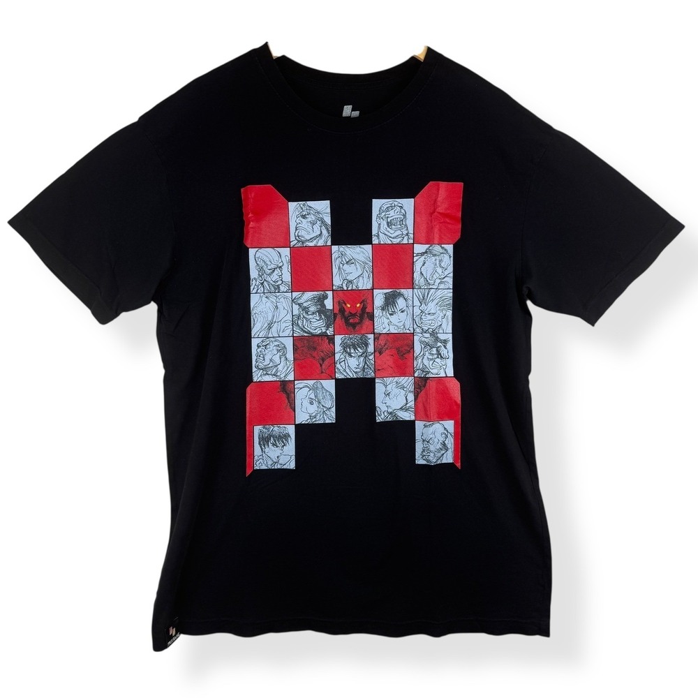 Split Frame Street Fighter Graphic Tee Mens Size XL Gamer Arcade Streetwear‎ USA